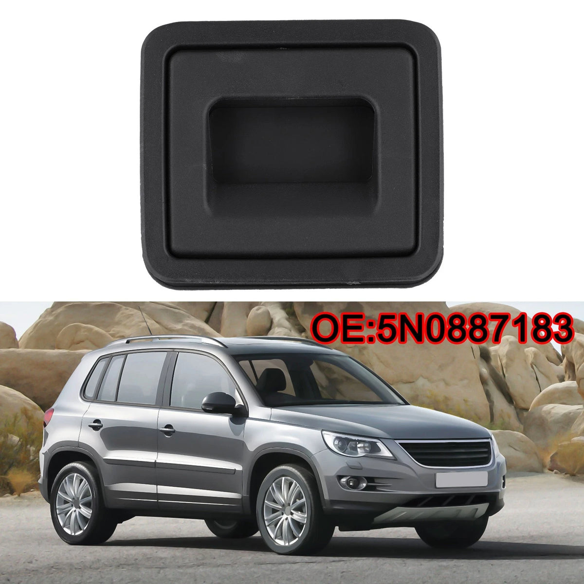 Trunk Carpet Handle for Tiguan (2008–2019) Installation Kit OE 5N0887183