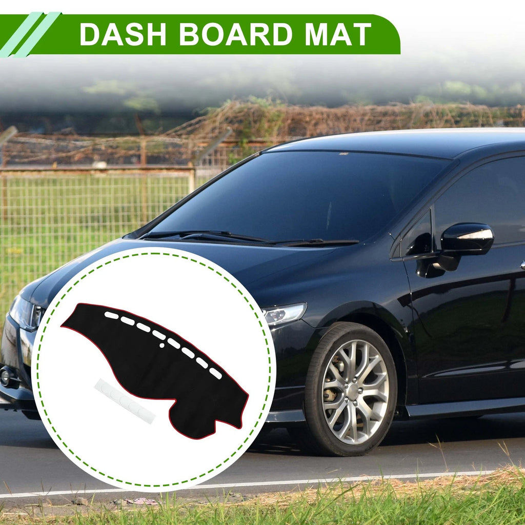Dash Cover Mat Sun Protector for Honda Odyssey 2009–2014 Black Red
