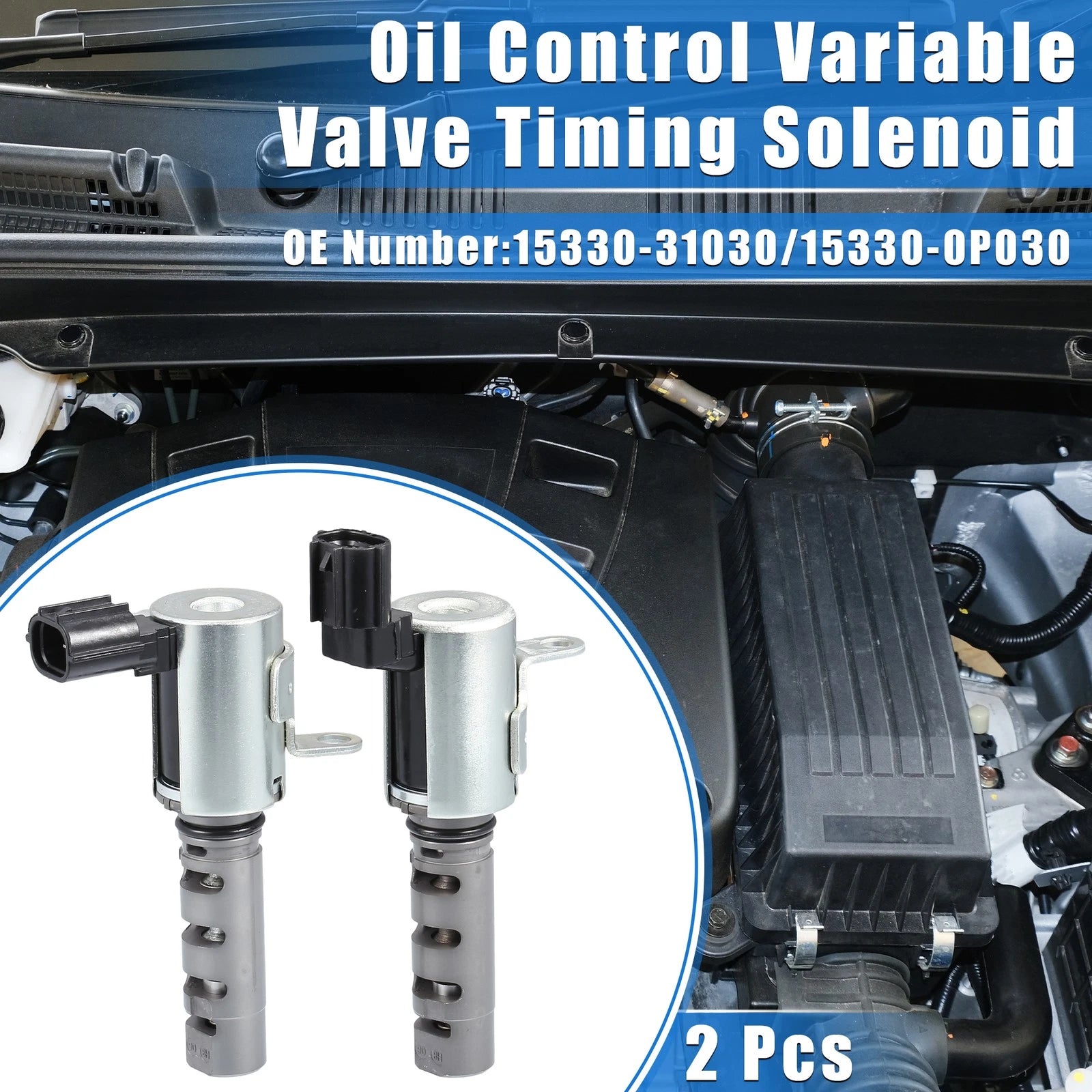 Variable Valve Timing Solenoids 2 Pcs for Lexus RX350 (2007–2012) Gas V6