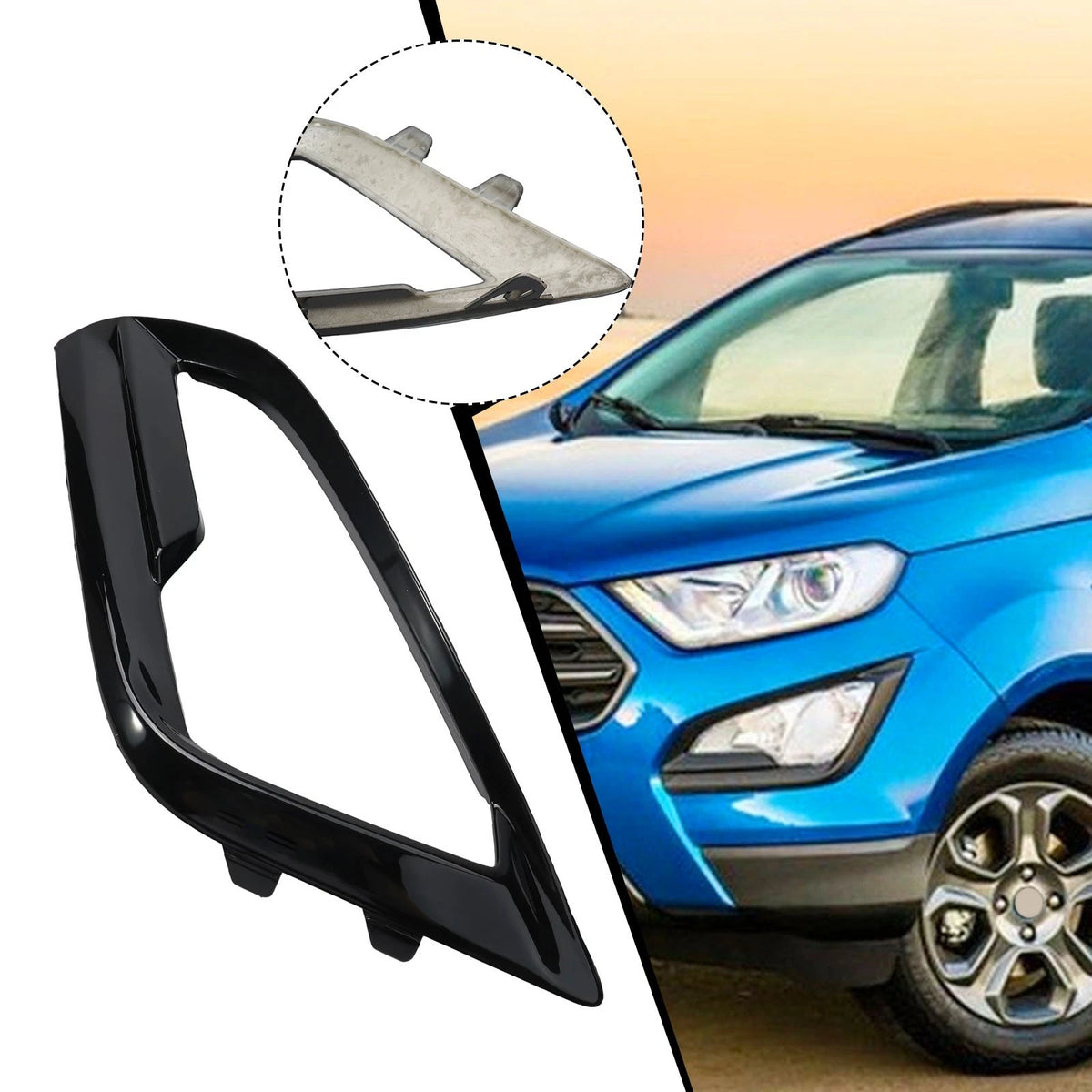 Left Side Fog Light Cover for Ford EcoSport (2018–2021)