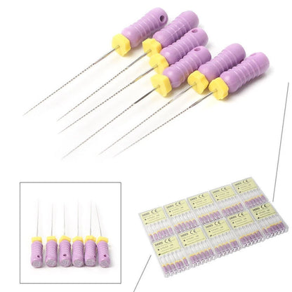 10 Packs K-Files for Dental Endo Root Canal (#10, 25mm)