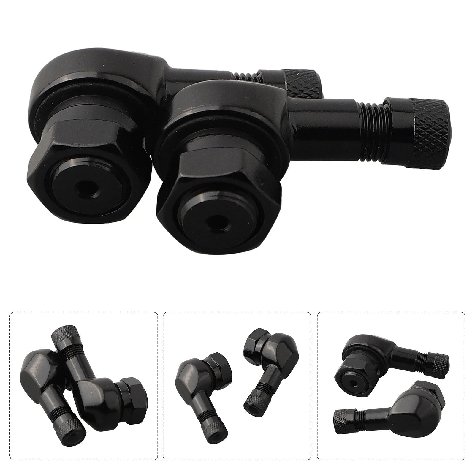2X 90 Degree Angle Motorcycle Wheel Tire Stem Valve for