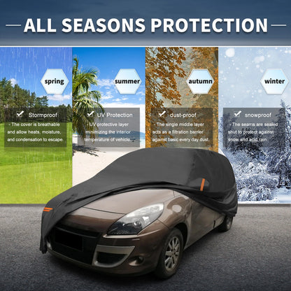Waterproof Car Cover for Renault Scenic (2003–2023) with Zipper