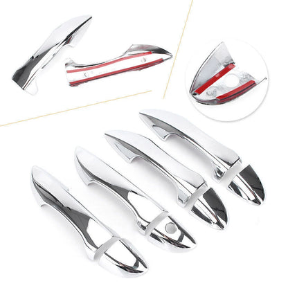 Set of 8 Silver Door Handle Cover Trims for Toyota Corolla (2014–2018)