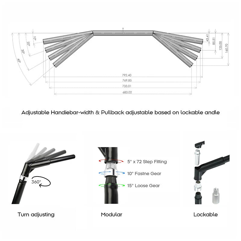12" Rise Handlebar Hanger Bar for Harley Dyna Softail Fatboy (2000–2017)