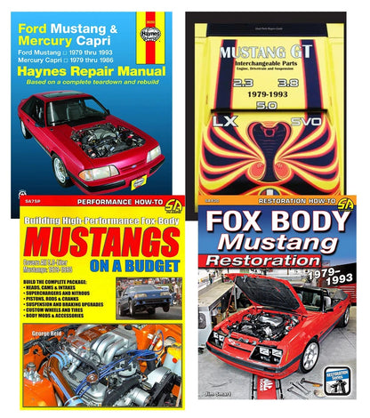 Set of 2 Restoration Manuals & Performance Guides for Ford Mustang (1979–1993)
