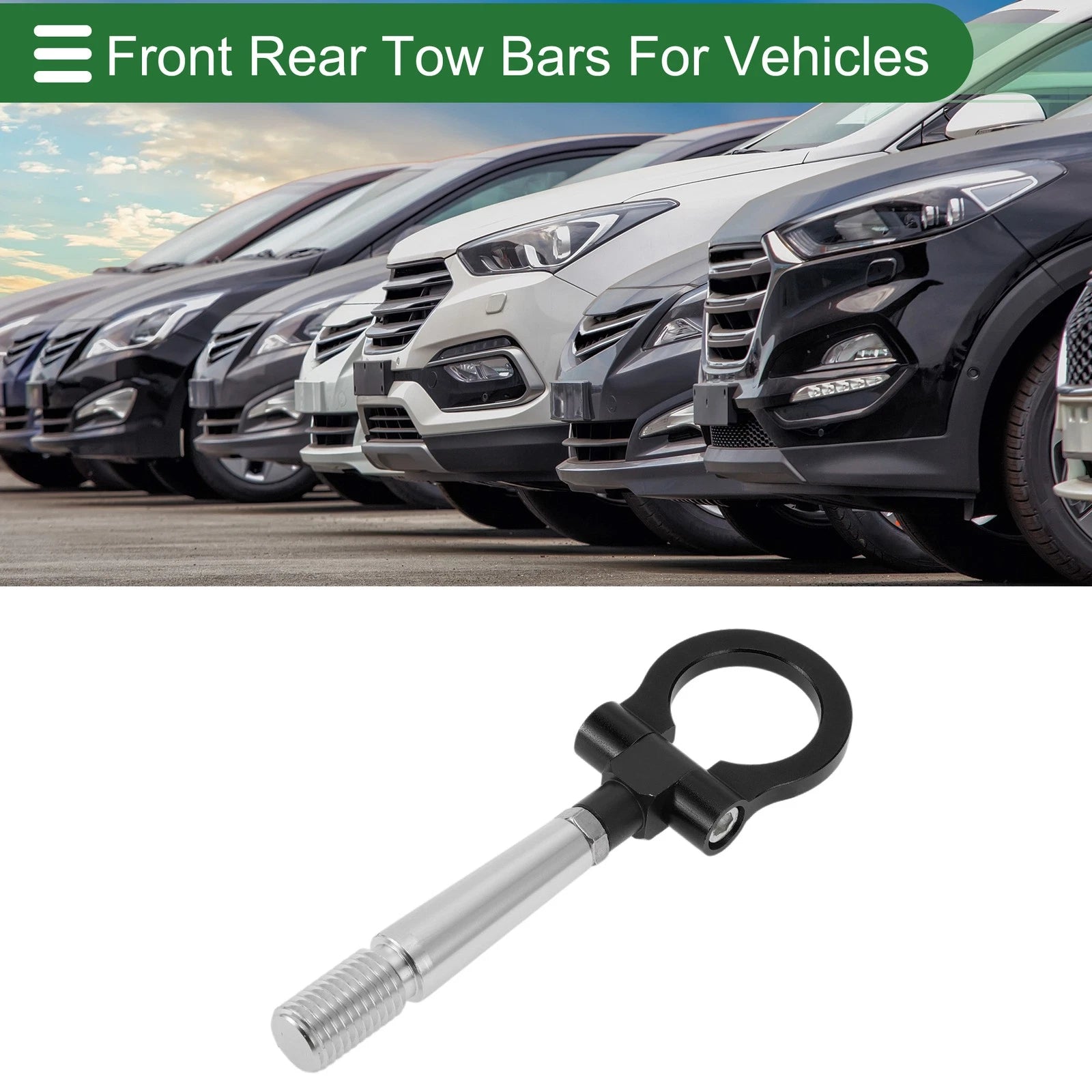 Tow Hook 23.6mm Aluminum Alloy Replacement for Mitsubishi Lancer EX (2007–2012)