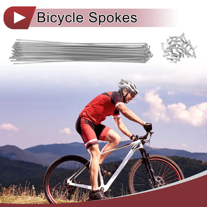 Bicycle Spokes Set 14G 243 mm for No.45 Steel Galvanized Bicycle Wheels