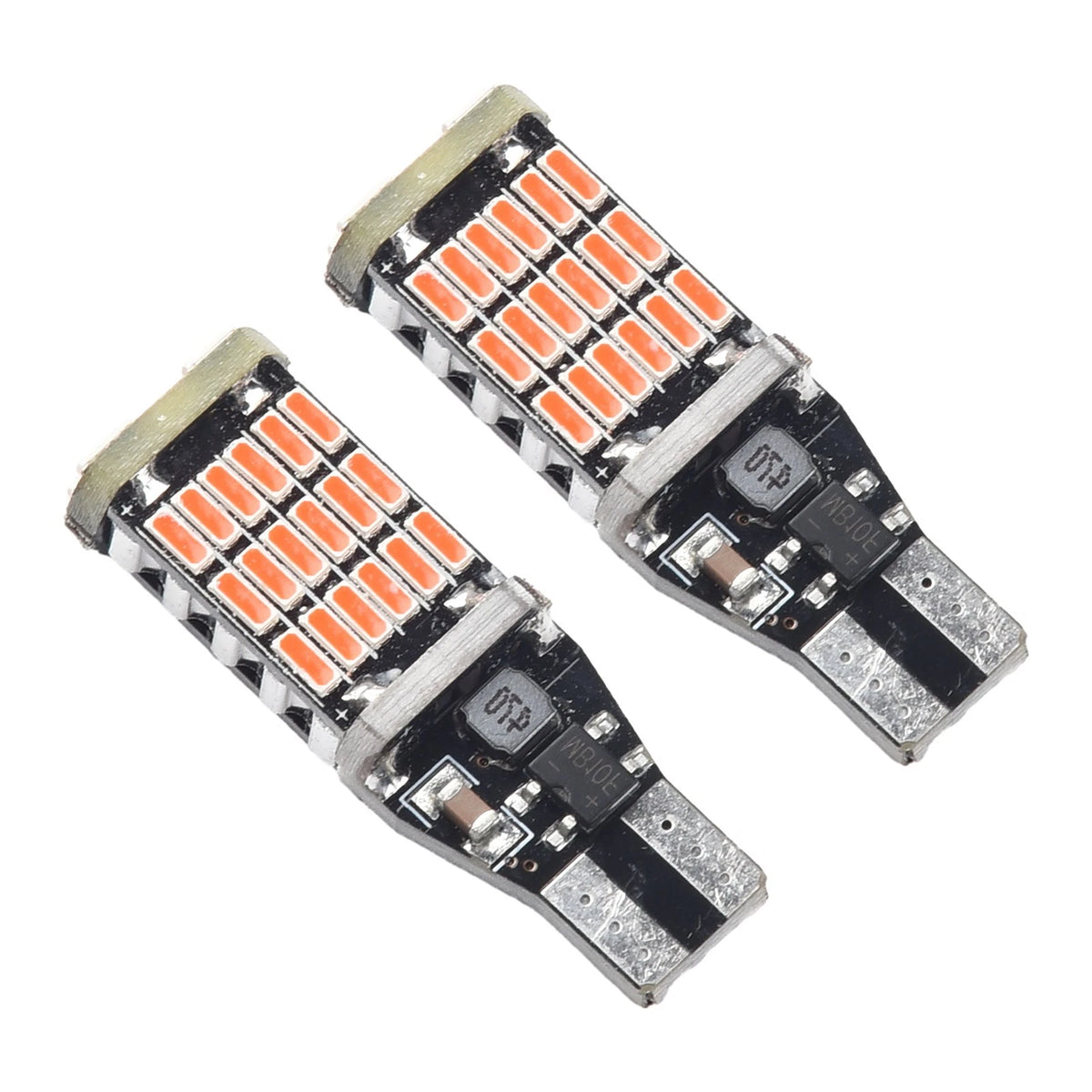 2pcs T15 Led Bulbs Reverse 45SMD W16W 4014 Accessory Back Bulb