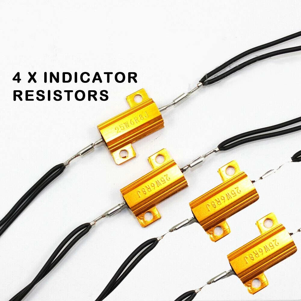 4X LED Turn Signal Indicator Load Resistor for Universal Motorcycle