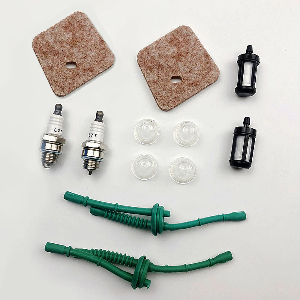 Air Fuel Filter Spark Plug Primer Bulb Kit for Stihl FS38 FS45 FS46 FS55