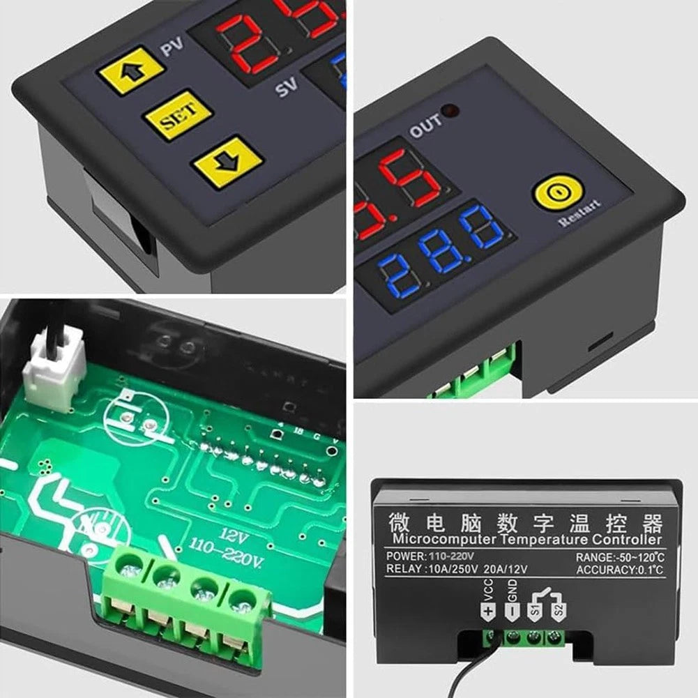 3X W3230 Thermostat with Waterproof Sensor for