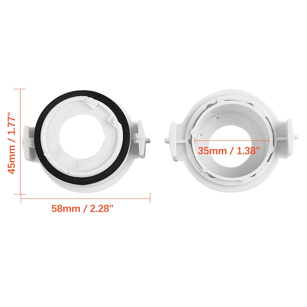 H7 LED Headlight Adapter Retainer Holder for BMW E46 E90 E65 (4pcs)