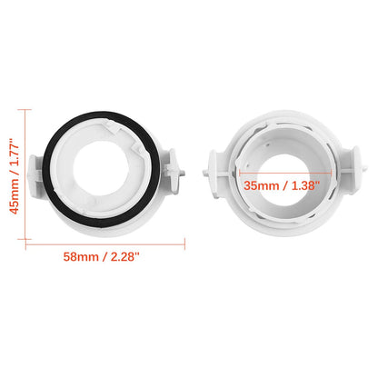 H7 LED Headlight Adapter Retainer Holder for BMW E46 E90 E65 (4pcs)