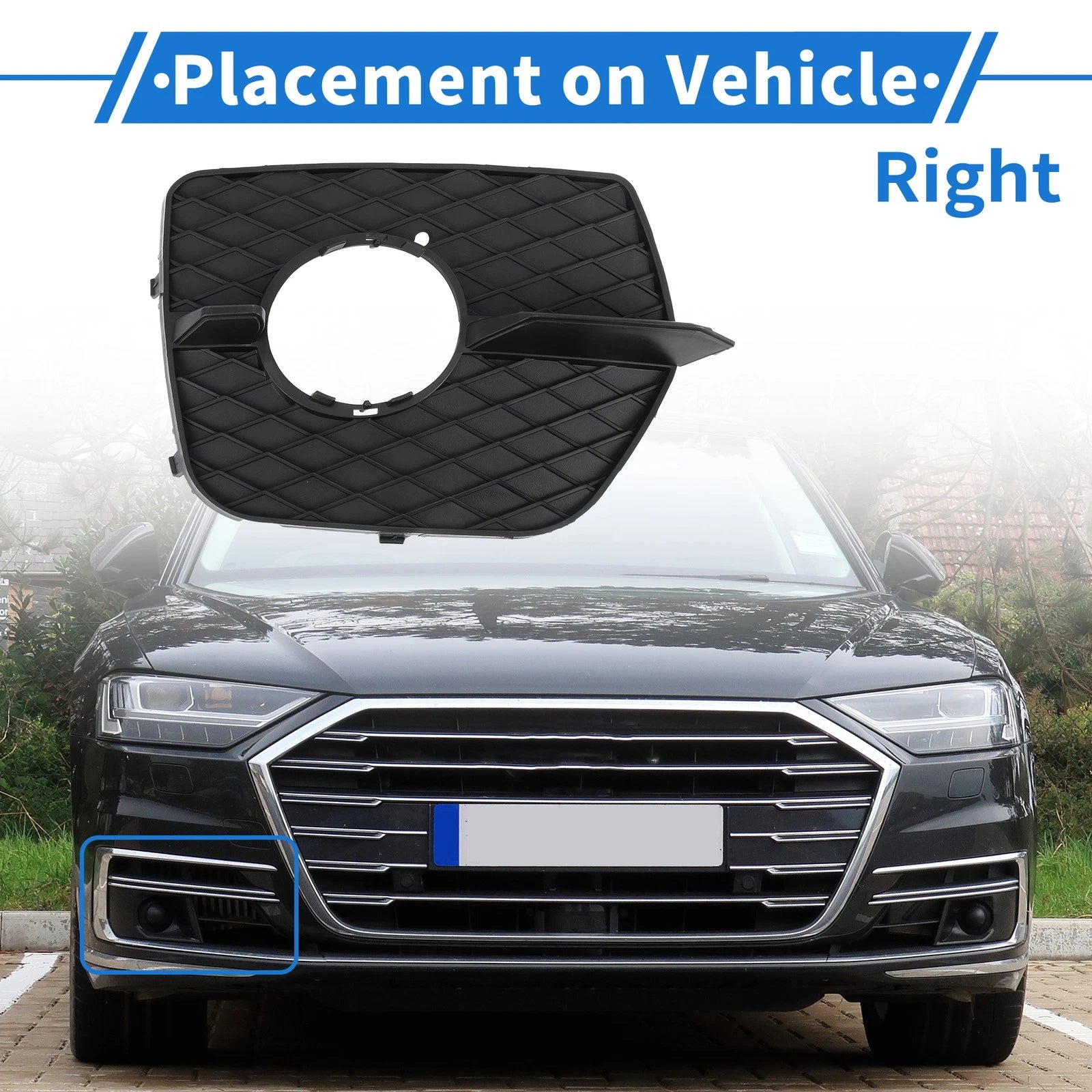 Front Right Fog Light Grill Replacement for BMW X6 (2008–2014)