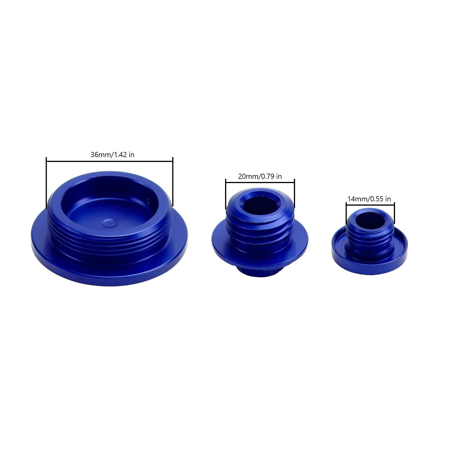 Crankcase Cover Oil Filler Plug Kit Blue for Yamaha YZ250F/YZ450F (2014–2022)