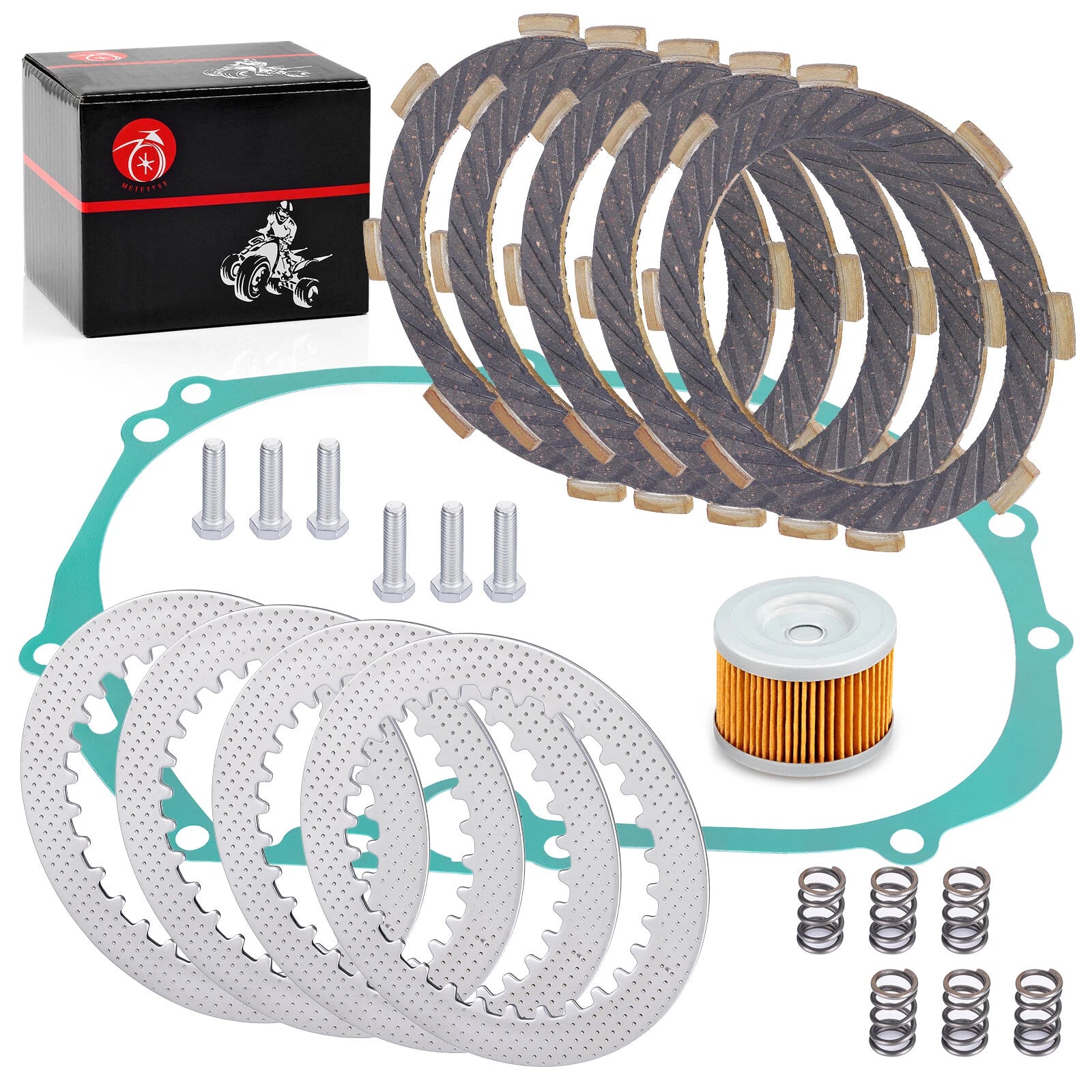 Heavy Duty Clutch Kit for Kawasaki KLX110 (2002–2024) - Gasket, Springs, Oil Filter