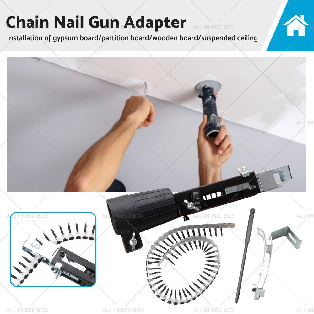 Drill Attachment for Automatic Screw Gun Adapter Chain Nail Gun