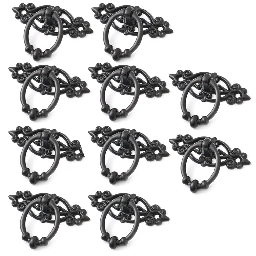 10Pcs Zinc Alloy Cabinet Door Drawer Pull Knob Handle Hardware