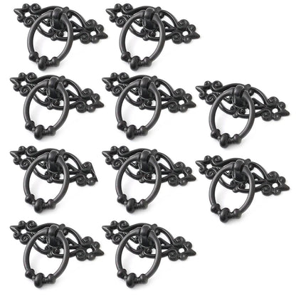 10Pcs Zinc Alloy Cabinet Door Drawer Pull Knob Handle Hardware