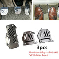 Foot Pedals for Universal Vehicles (Silver/Black)