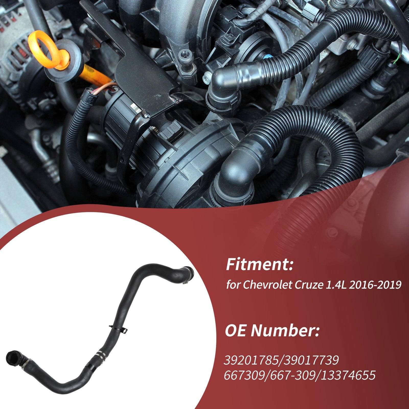 Turbo Intercooler Outlet Hose Replacement for Chevrolet Cruze 1.4L (2016–2019)