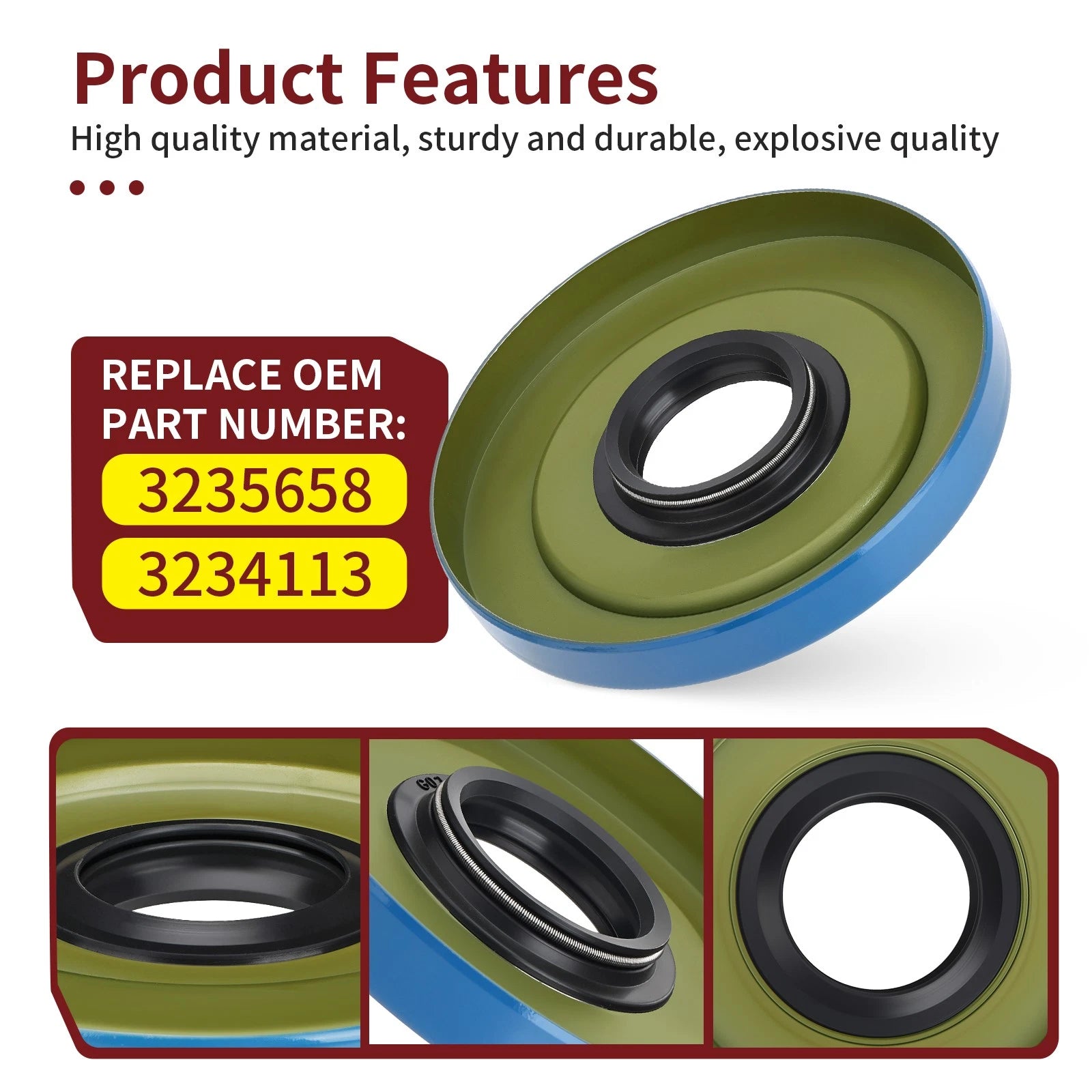 Triple Lip Seal #3234113 for Polaris General 1000 / 4 1000 / XP 1000 / XP 4 1000 (2016–2023)