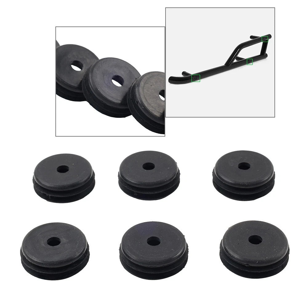 6x Black Side Nerf Bar End Cap Plug 5450653 For Polaris General 1000 2016-2025
