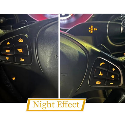Steering Wheel Button Black Trim for Mercedes Benz GLC C-Class W205 (2015–2018)