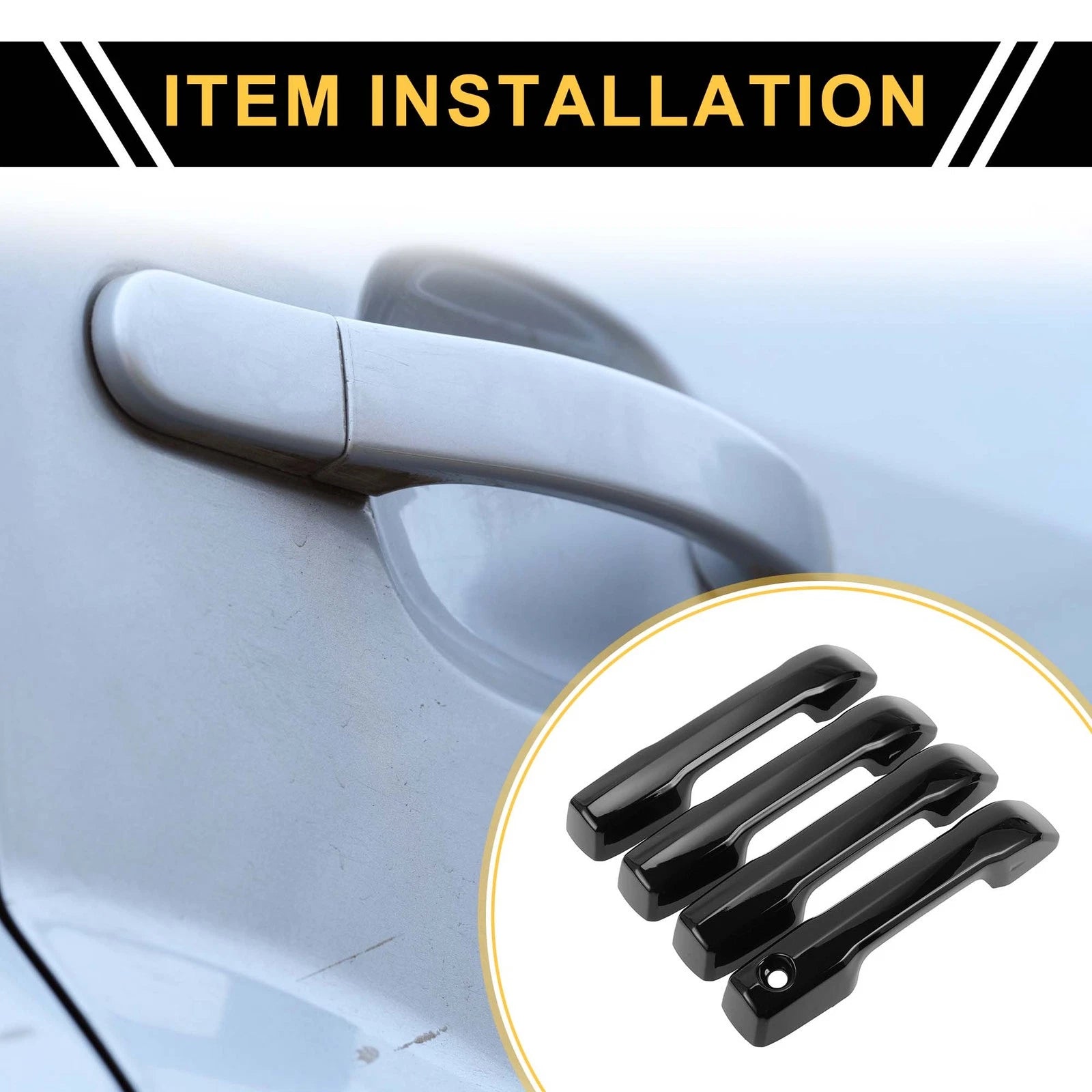 Door Handle Covers Front Set Replacement for Toyota Tundra (2022–2024)