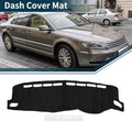 Dashboard Dash Cover Mat for Volkswagen T-ROC 2018–2023 Sun Protector Pad Black