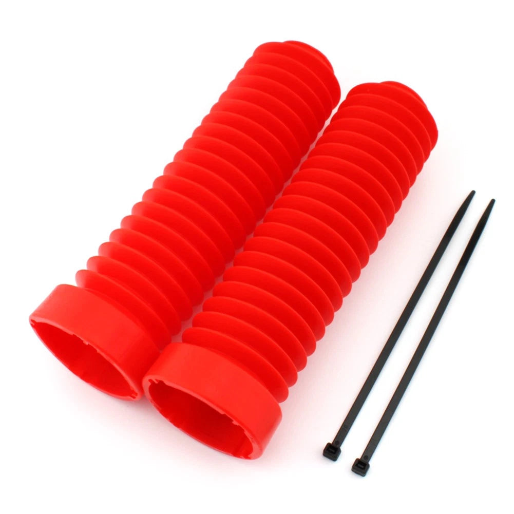 1 Pair Red Plastic Front Fork Shock Boots For Honda ATC 250R 1983-1986