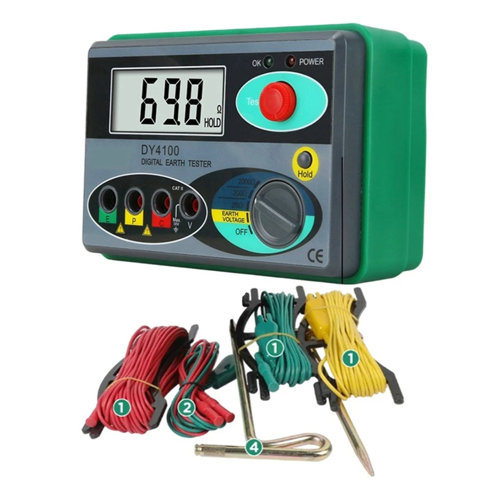 Meg-ohmmeter Ohm Resistance Tester with Large Screen Display