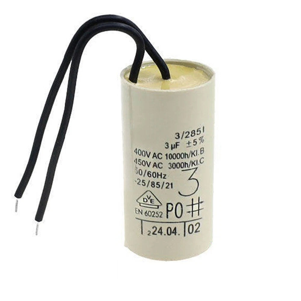 3uF Motor Capacitor for Water Pumps (Improved Power Factor)