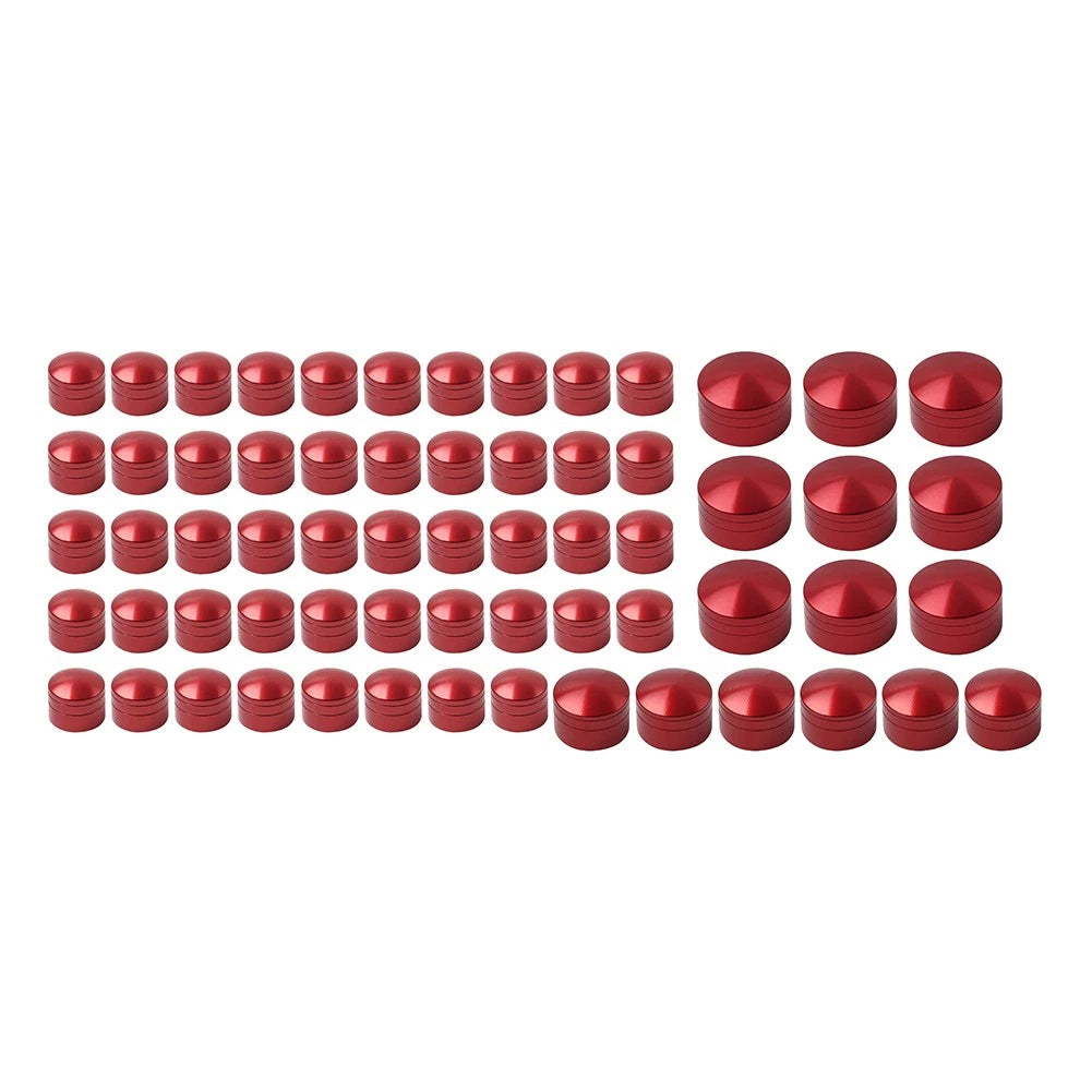2X Engine Topper Bolt Caps CNC Red for Harley Heritage Softail FLST (2000–2006)