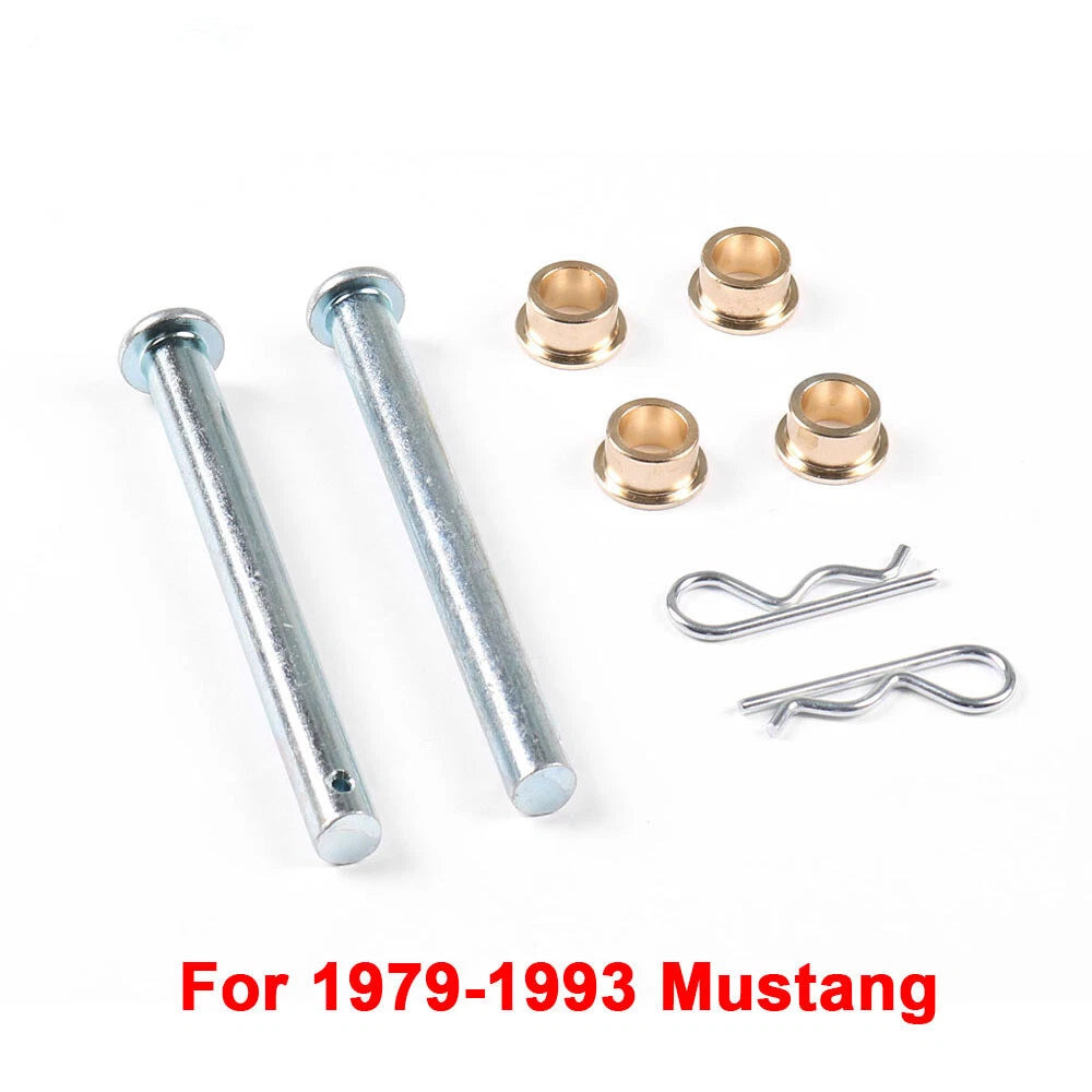 Door Hinge Pin & Bushing Kit For Ford Mustang 1979-1993 Replace Hardware (8 pcs)
