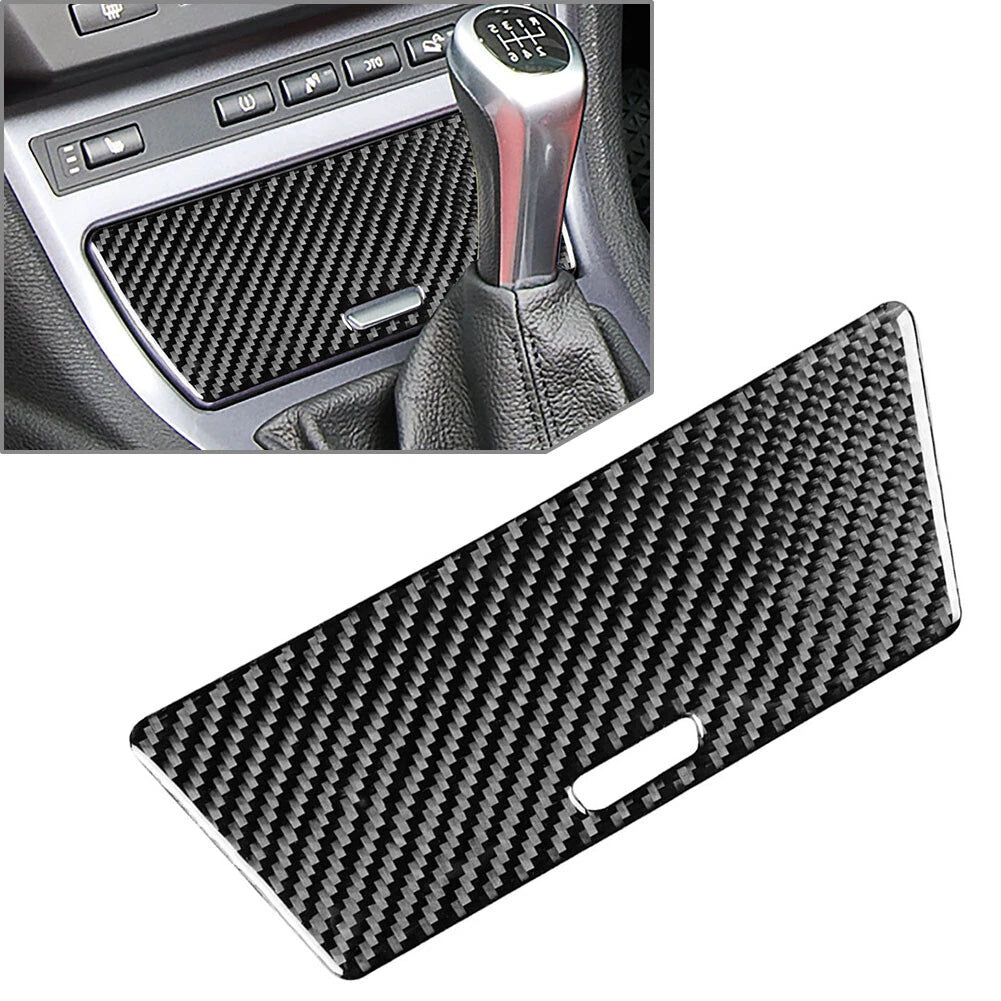 Carbon Fiber Gear Shift Storage Box Panel Cover for BMW X3 E83 (2004–2010)