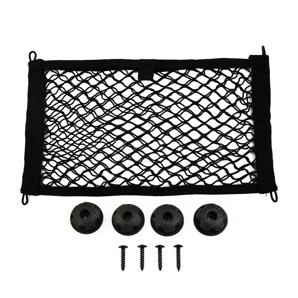 Elastic Storage Net for Cargo Organization in Van Mobile Home Boat