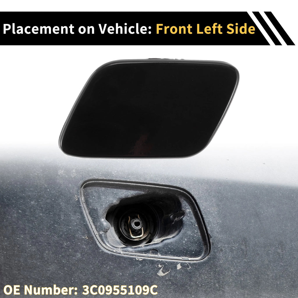 Left Bumper Headlight Washer Nozzle Cover Cap for VW Passat (2005–2010)