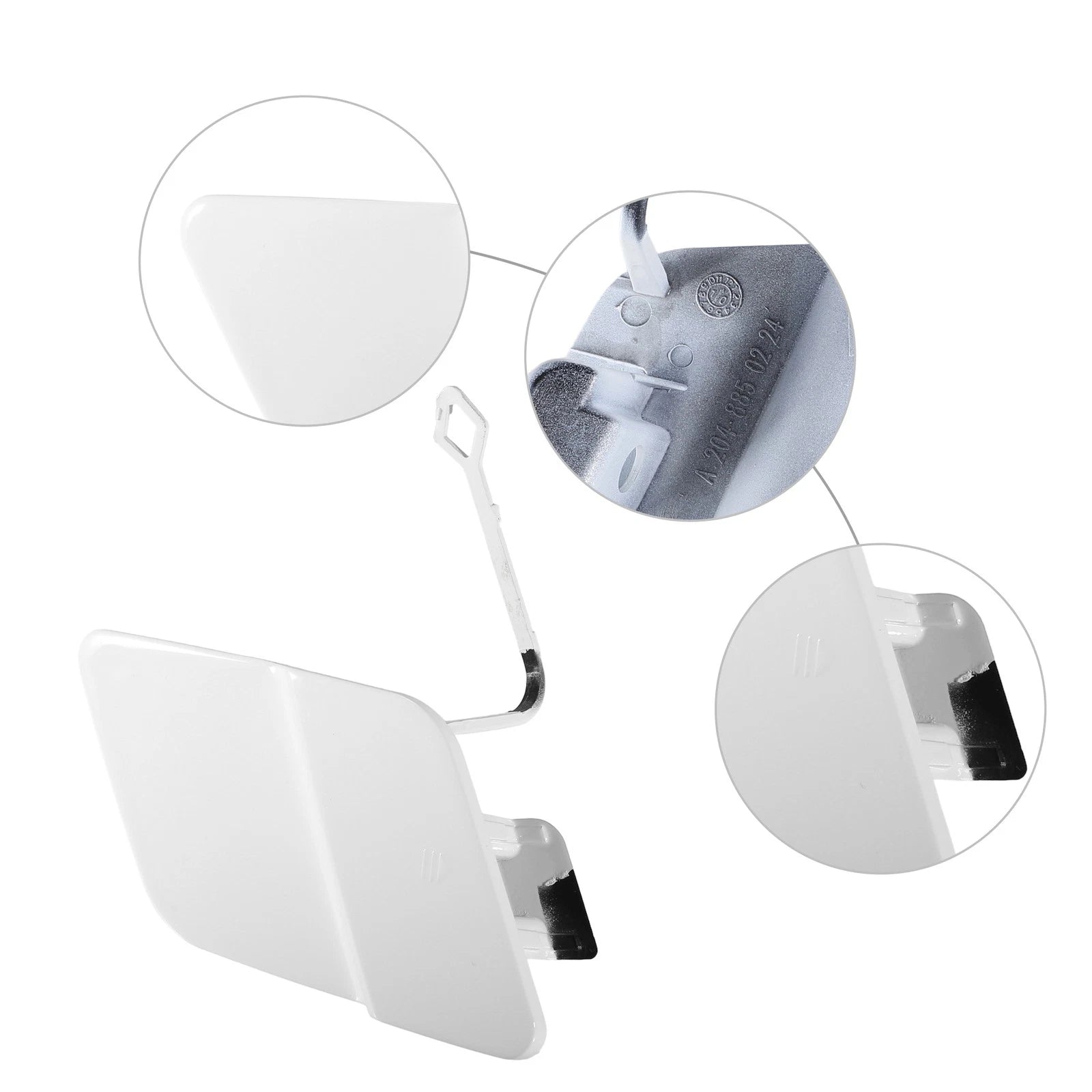 Front Bumper Tow Hook Eye Hole Cover Replacement for Mercedes GLK250 (2010–2015)