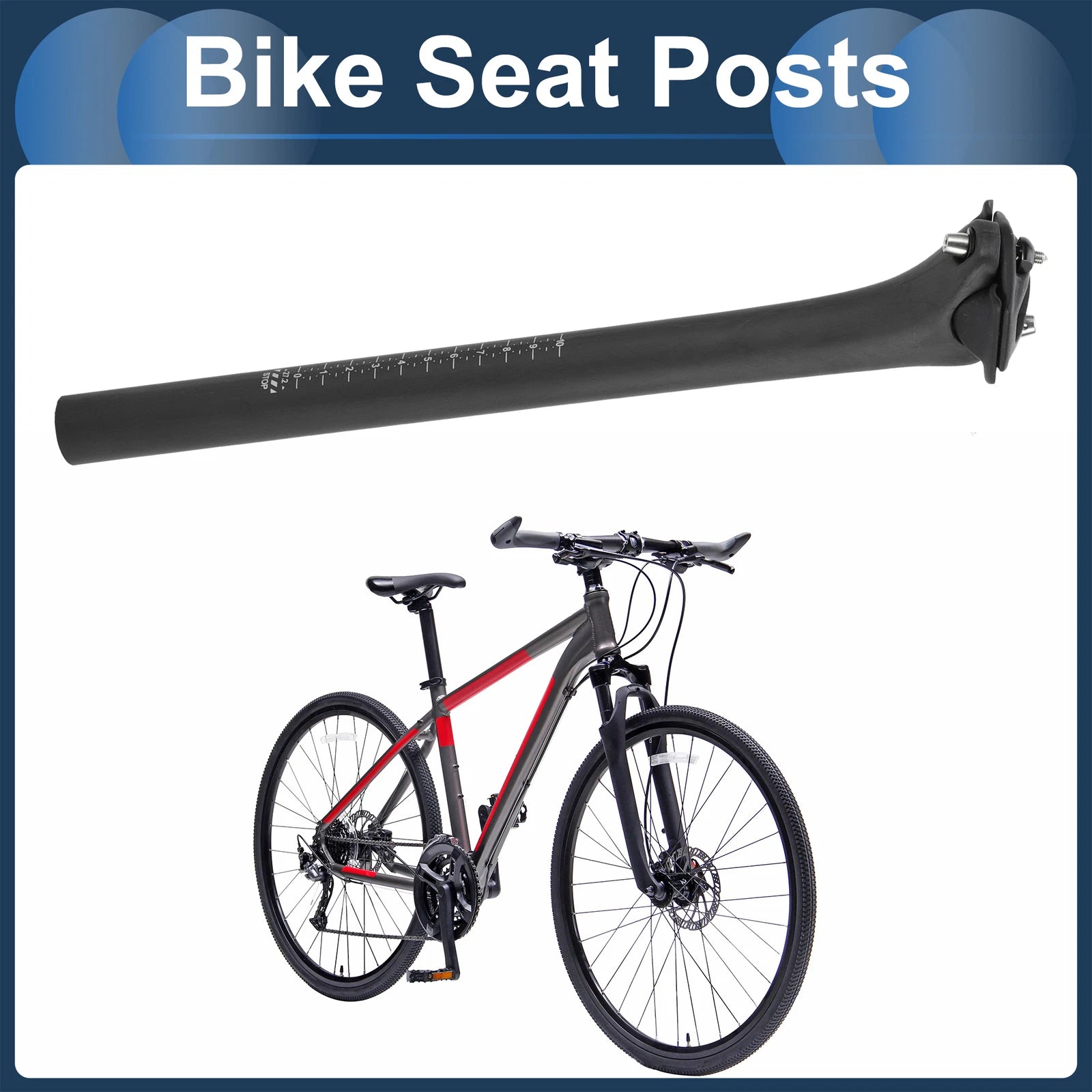 Bike Seat Post 27.2mm for Adjustable Angle (Fits )