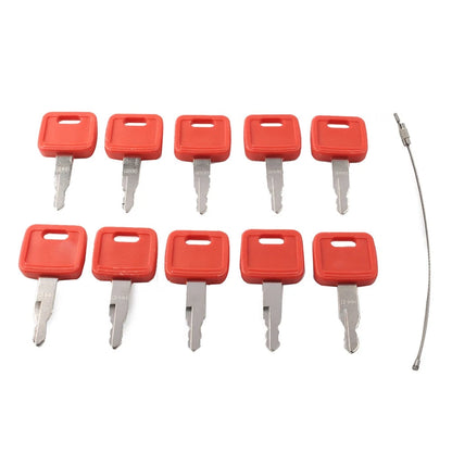10PCS Ignition Keys for Fiat John Deere Excavator