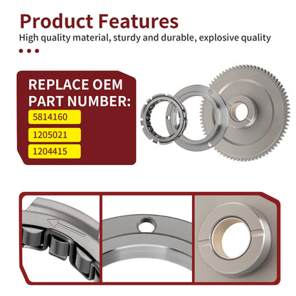 Flywheel Puller & One Way Bearing Kit for Polaris Ranger XP Crew 900 1000 (2014–2019)