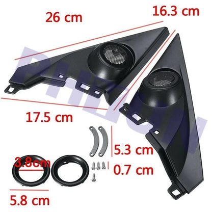 2Pcs Speaker Tweeter Panel Cover Trim for Honda Civic (2016–2019)