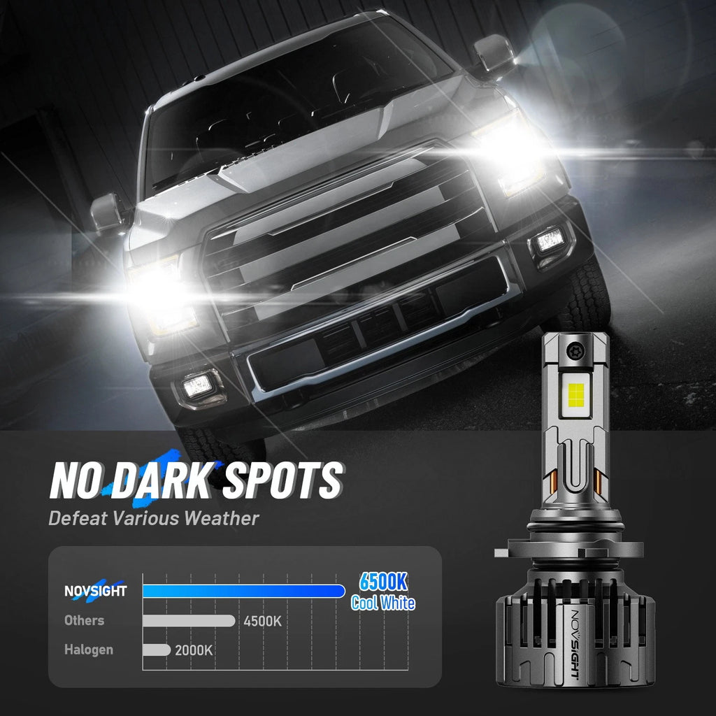 2X NOVSIGHT 9005 HB3 LED Headlight Bulbs Conversion Kit for High Beam