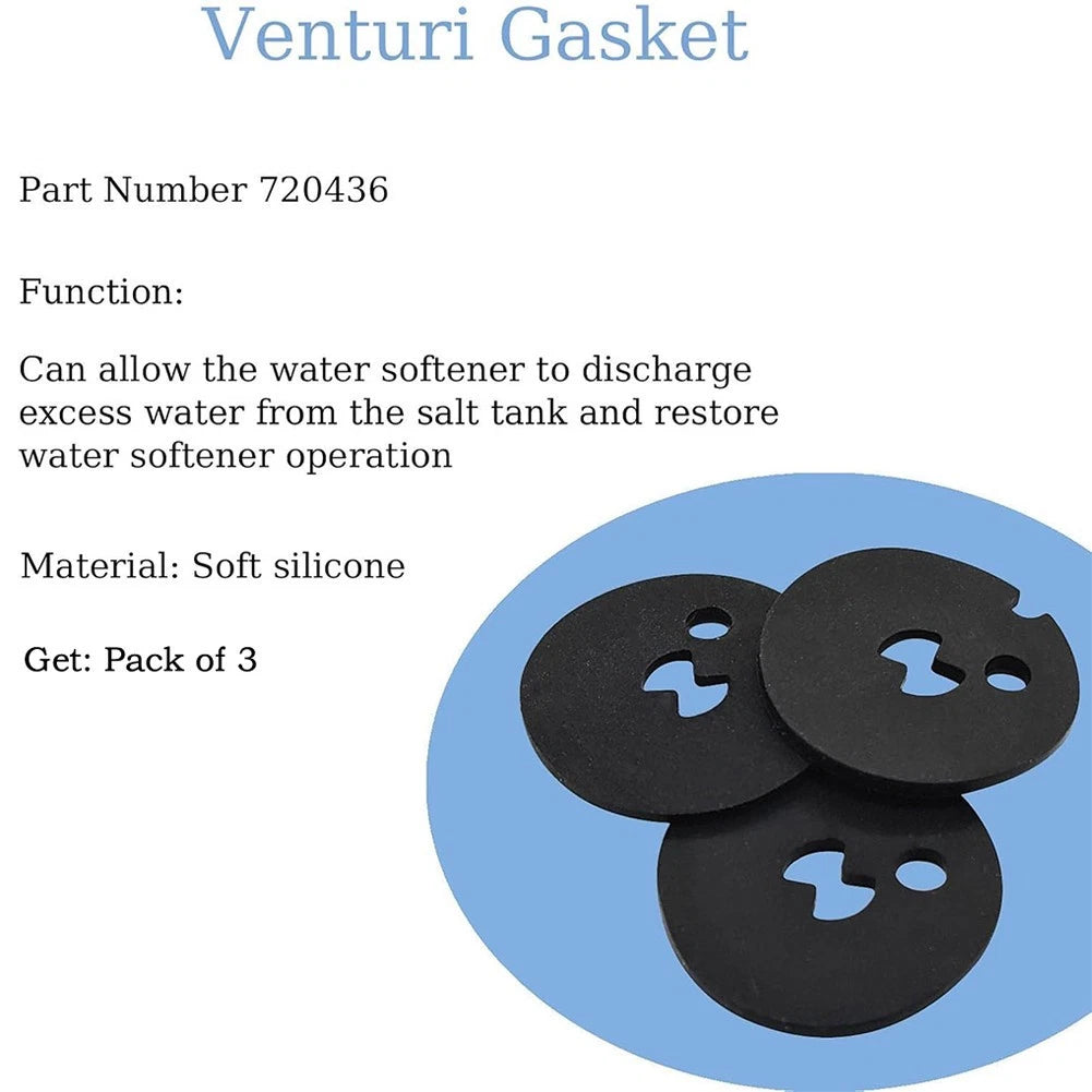 3 Pcs Venturi Gasket for Water Softener Replacement