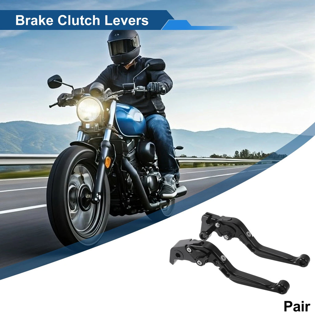 Adjustable Brake Clutch Levers for Yamaha YZF R1 (2009–2014) - Solid Black