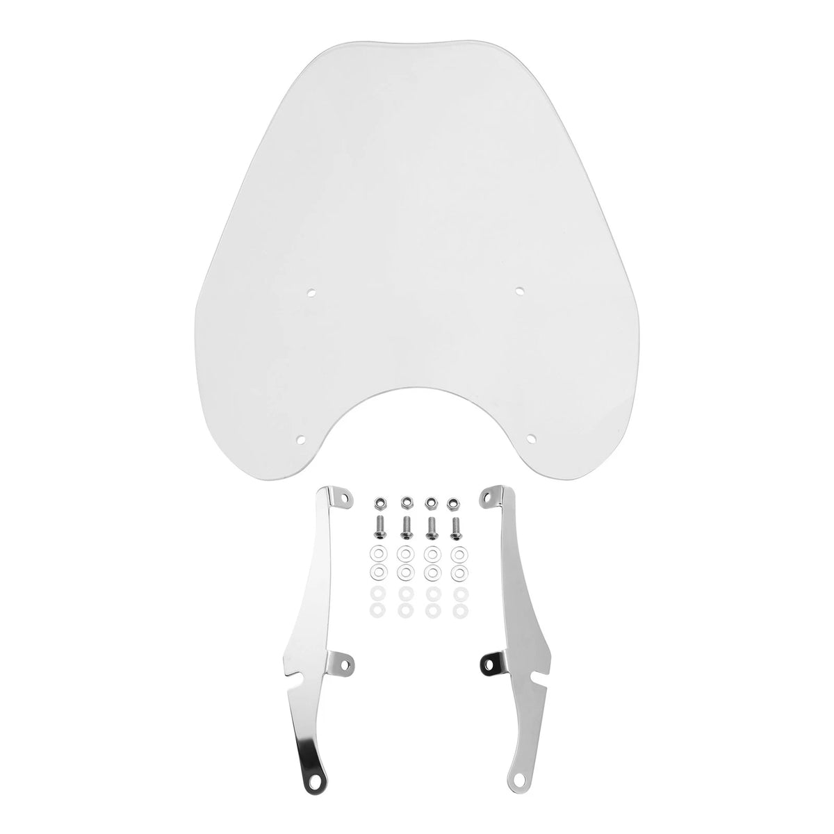 Windshield Bracket Clamps 49mm for Harley Low Rider Street Bob (2018–2025)