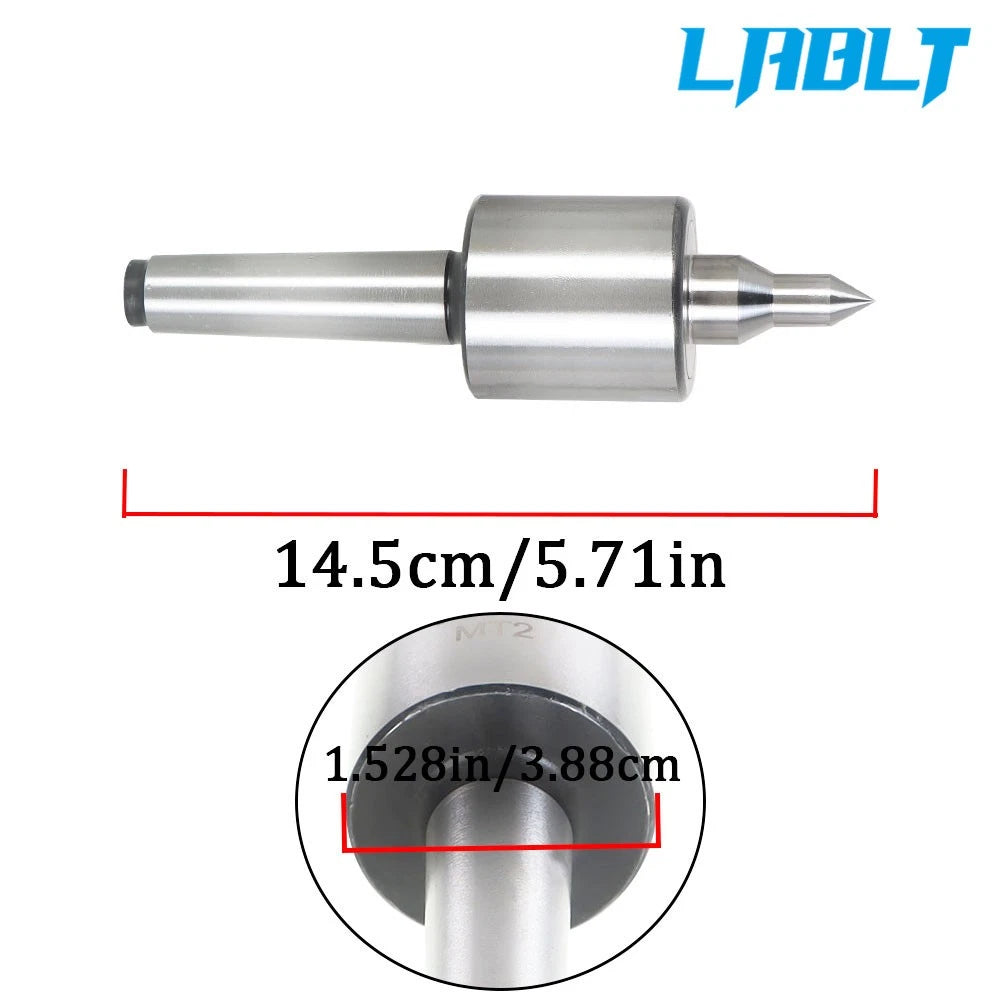 LABLT MT2 Live Center for CNC Long Spindle Tool (Precision 0.000197'')