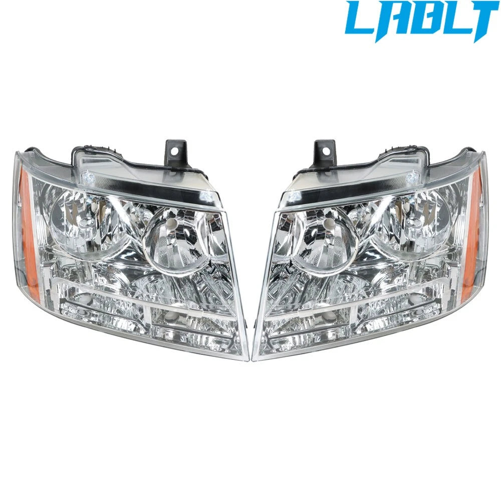 Pair of Headlights for Chevy Avalanche/Suburban/Tahoe (2007–2014)